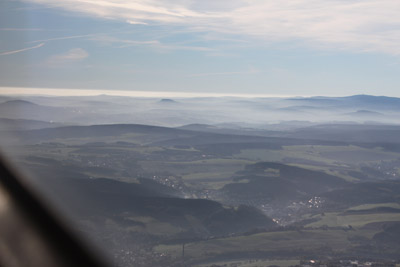 Oktober 2015 | Das Erzgebirge bei Meinersdorf im Morgennebel