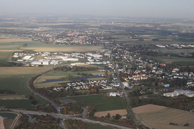September 2018 | Hartmannsdorf bei Chemnitz mit Burgstädt im Hintergrund