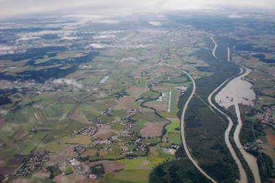 September 2013 | Landshut bei Anflug auf den Flughafen München (EDDM)
