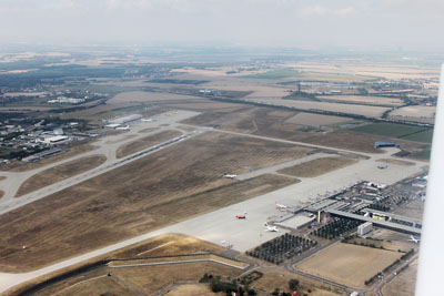 August 2018 | Flughafen Leipzig-Halle (EDDP) Vorfeld am Passagierterminal